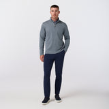 Mizzen + Main - KPI Quarter Zip - Dark Slate Heather