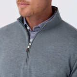 Mizzen + Main - KPI Quarter Zip - Dark Slate Heather