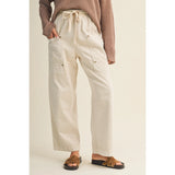 Mustard Seed - Side Pocket Wide Pants - Natural