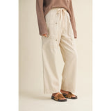 Mustard Seed - Side Pocket Wide Pants - Natural