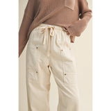Mustard Seed - Side Pocket Wide Pants - Natural