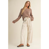 Mustard Seed - Side Pocket Wide Pants - Natural