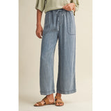 Mustard Seed - Tencel Cropped Denim Pants - Washed Denim