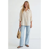 Naked Zebra - Linen Blend Shirt - Linen