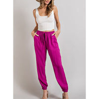 ee:some - Drawstring Joggers - Hot Pink