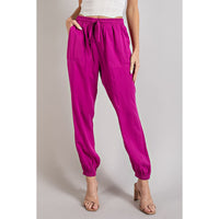 ee:some - Drawstring Joggers - Hot Pink