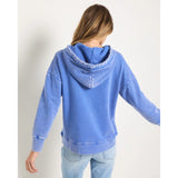 Seventy Eight and Sunny - Bayside Mineral Wash Hoodie - Washed Cobalt