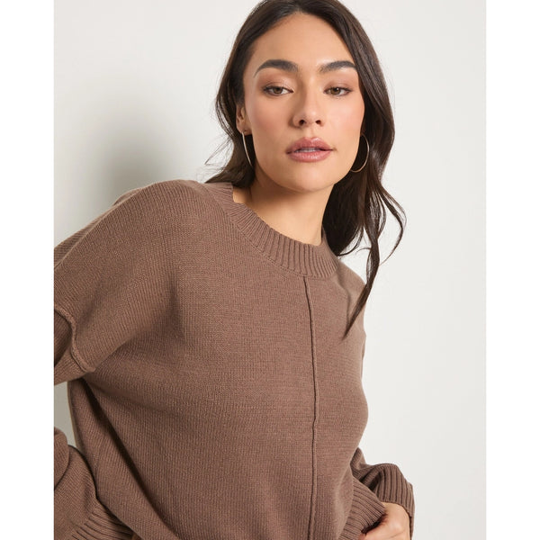 Seventy Eight and Sunny - Melody Reverse Seam Sweater - Dune