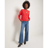 Seventy Eight and Sunny - Melody Reverse Seam Sweater - Pomegranite