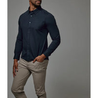 7 Diamonds - Oxford Long Sleeve Shirt - Navy