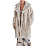 Steve Madden - Emery Faux Fur Coat - Beige