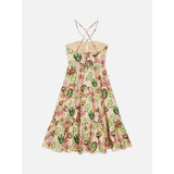 Scotch & Soda - Cotton Seersucker Keyhole Halter - Desert Floral Canyon Clay