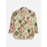 Scotch & Soda - Linen Blend Printed Shirt - Desert Floral Canyon Clay