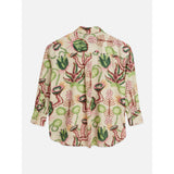 Scotch & Soda - Linen Blend Printed Shirt - Desert Floral Canyon Clay