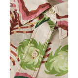 Scotch & Soda - Linen Blend Printed Shirt - Desert Floral Canyon Clay