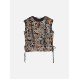 Scotch & Soda - Printed Chiffon Top w Ruffle - Lucky Bandana