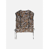 Scotch & Soda - Printed Chiffon Top w Ruffle - Lucky Bandana