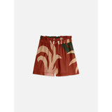 Scotch & Soda - Printed High-Rise Elastic Short - Desert Hawaiian Burnt Henna
