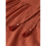 Scotch & Soda - Relaxed Blouse w Gathers - Burnt Henna