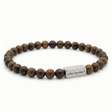 Steel & Barnett - Stones Bracelet Natural Ned - Matte Bronzite