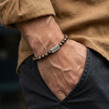 Steel & Barnett - Stones Bracelet Natural Ned - Matte Bronzite