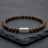 Steel & Barnett - Stones Bracelet Natural Ned - Matte Bronzite