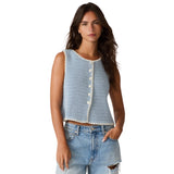 Steve Madden - Annya Sweater Vest - Blue Ice
