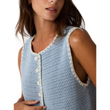 Steve Madden - Annya Sweater Vest - Blue Ice