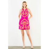 THML - Embroidered Dress - Magenta