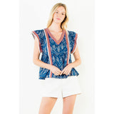 THML - Fish Short Sleeve Top - Blue