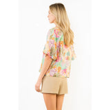 THML - Loose Printed Top - Pink