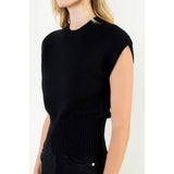 THML - Sleeveless Sweater Top - Black