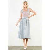 THML - Strapped Stripe Dress - Blue