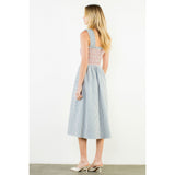 THML - Strapped Stripe Dress - Blue