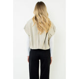 THML - Zip Up Jacket with Side Pocket - Cream