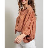 ee:some - Bubble Sleeve Shirt - Clay
