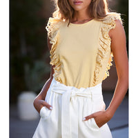 Bishop & Young - Bruna Eyelet Tee - Soleil