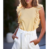 Bishop & Young - Bruna Eyelet Tee - Soleil