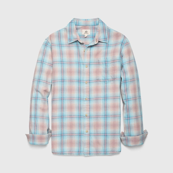 Surfside Supply - Briand Washed Twill Plaid Shirt - Pink
