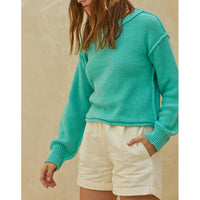 By Together - The Hailee Sweater - Light Grass Green