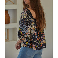 By Together - In Blooms Floral Top - Black Multi