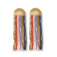 Ink + Alloy - Riley Vertical Striped Earrings - Multi