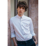Dario Beltran - Slim Fit Bicycle Button Down Shirt - White