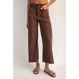 ee:some - Corduroy Patch Pocket Pants - Mocha Mousse