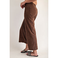 ee:some - Corduroy Patch Pocket Pants - Mocha Mousse