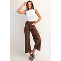 ee:some - Corduroy Patch Pocket Pants - Mocha Mousse