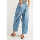Miou Muse - Barrel Pant - Denim