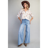 ee:some - Horse Printed Blouse - Cream