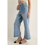 ee:some - Straight Leg Denim Pants - Light Denim