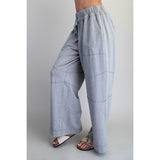 ee:some - Wide Leg Pant - Heather Grey